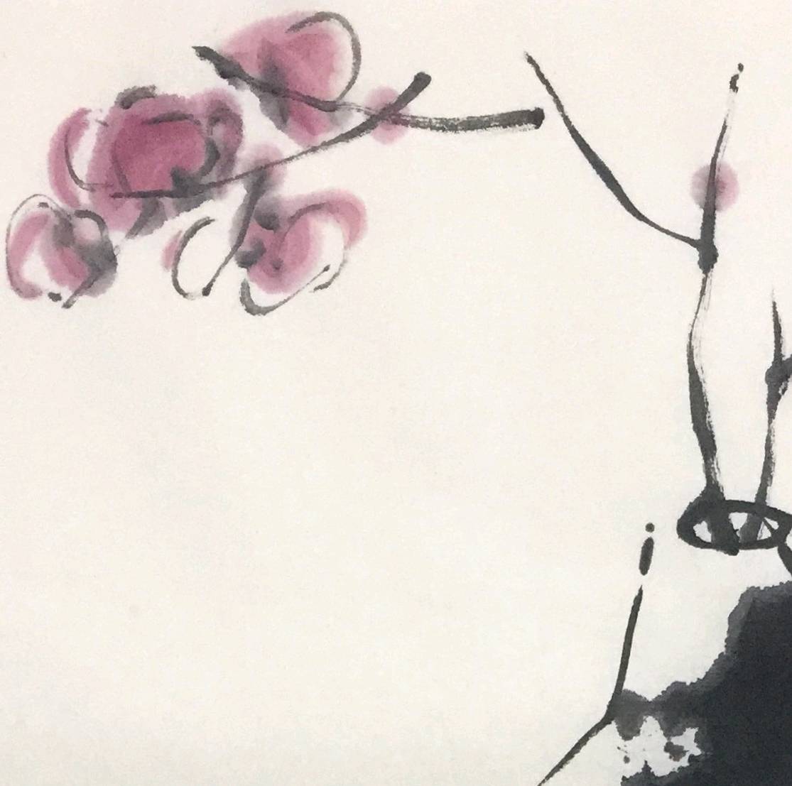 李若清花鸟画作品《花鸟小品》