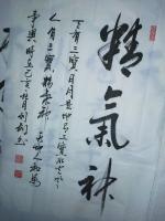 职业艺术家 刘剑行楷作品《精气神》