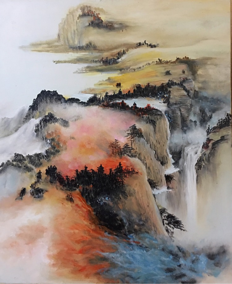 周浩风景画《眼中有山河》