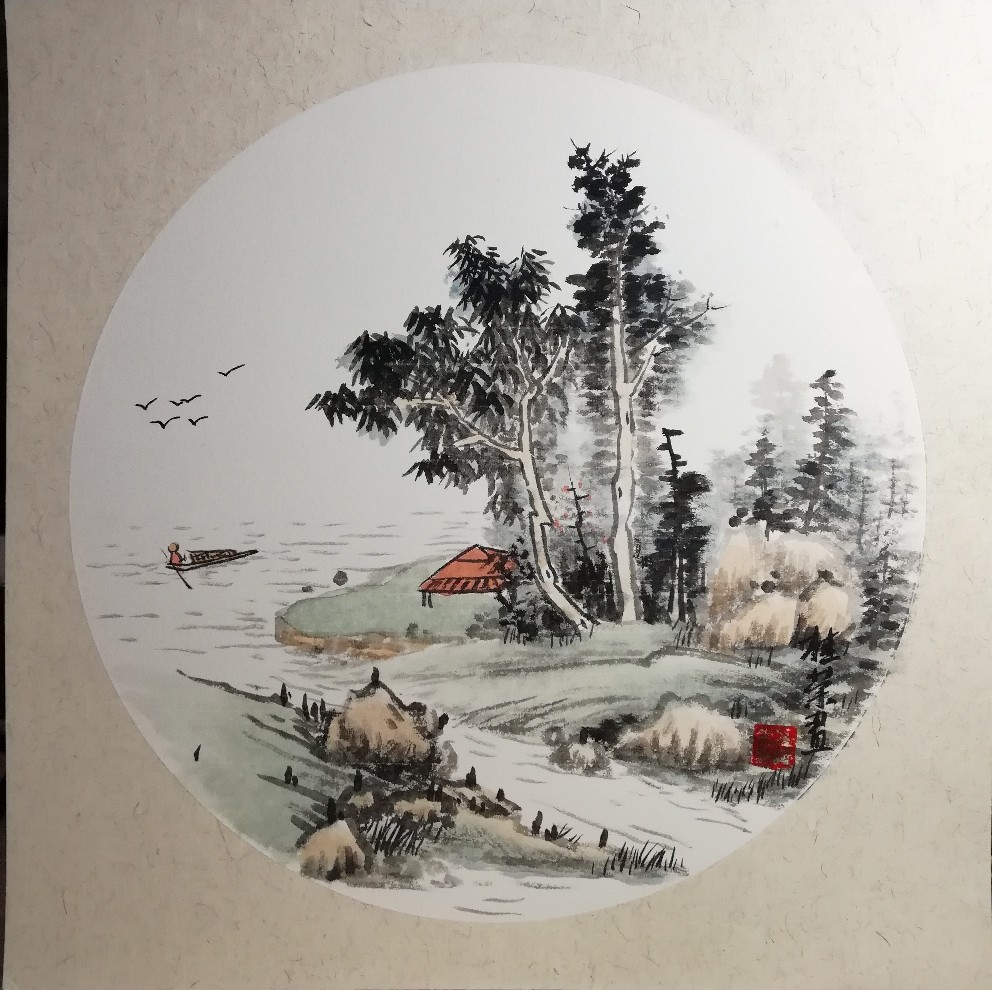 任桂荣山水画作品《山水小品》