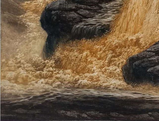 张维昌风景画作品《黄河》