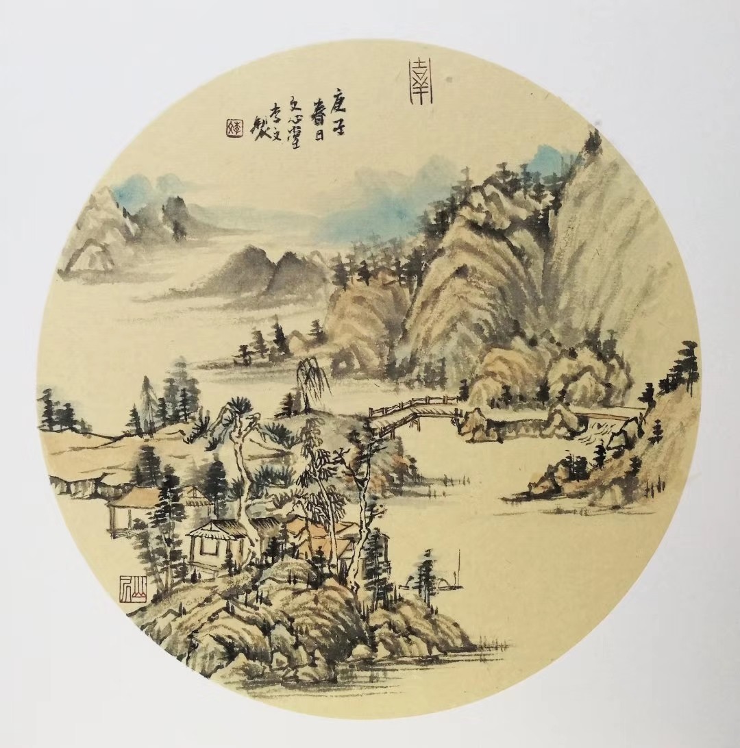 山水画作品《山水小品》