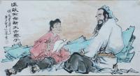 湖南省美术家协会会员 罗云人物画作品《温故而知新》