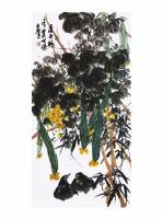 天津市美术家协会会员 贠世保花鸟画作品《小酣》