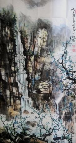 峡谷飞泉