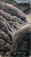 中国书画院高级院士&陕西省美术家协会会员&著名作家画家 穆海峰山水画作品《黄河之水天上来》