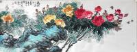 中国书画院高级院士&陕西省美术家协会会员&著名作家画家 穆海峰花鸟画作品《花开花落又一春》
