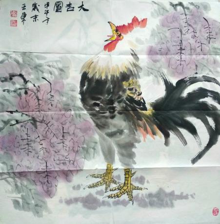 职业画家画院副院长特惠精品花鸟玄关画