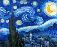 星月夜临摹梵高名画