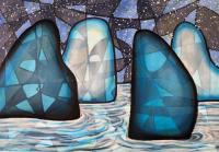 罗伟学抽象画《Iceberg#2》