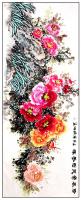 江苏省美术家协会会员 高晓林花鸟画作品《13平尺精品牡丹一一倚风含笑冠春晖一一3187》