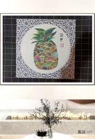 徐玲静物画作品《菠萝》