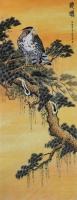 邢台市美术家协会会员 程小飞花鸟画作品《远瞩》