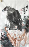 中国书画院高级院士&陕西省美术家协会会员&著名作家画家 穆海峰花鸟画作品《云天》