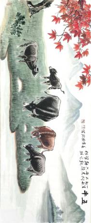 中国书画院美术副院长最新力作13平尺五牛