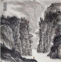 重庆市美术家协会会员 郭正军山水画作品《山水》