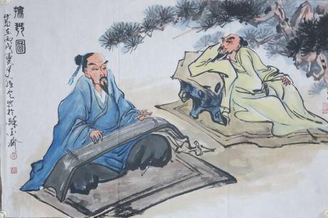 撫琴图
