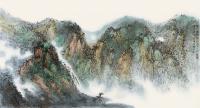 江苏省美术家协会会员 杨宝树山水画作品《六尺整纸重彩山水》