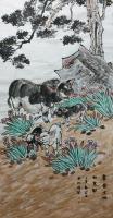 中国美术家协会会员 郑宏光动物画作品《富贵吉祥如意图》