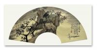 中国美术家协会会员 蒋平山水画作品《溪山鱼隐图》