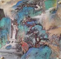 中国美术家协会会员 潘维荣山水画作品《山居图》