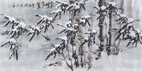 中国人民美术家协会会员 徐曙光花鸟画作品《雪映寒翠》