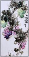 江苏省美术家协会会员 高晓林花鸟画作品《四尺中堂玄关画一一满宝生香一一3901》