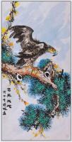 江苏省美术家协会会员 高晓林花鸟画作品《四尺中堂玄关画一一志存天地一一3908》