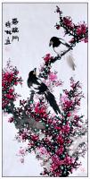 江苏省美术家协会会员 高晓林花鸟画作品《三尺玄关图一一喜临门一一2748》