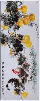 江苏省美术家协会会员 高晓林花鸟画作品《13平尺寓意画一一福禄吉祥图一一3923》