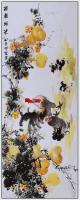 江苏省美术家协会会员 高晓林花鸟画作品《13平尺寓意画一一福禄万代一一3924》