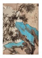 大连市中世书画艺术交流中心会员 陈尧山水画作品《山水》