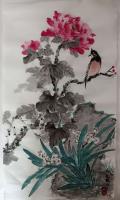 职业艺术家 孙先银花鸟画作品《迎春》