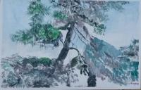 荆州市美术家协会会员 李红珍风景画作品《松》