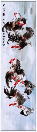 六尺对开一一大吉图一一3970