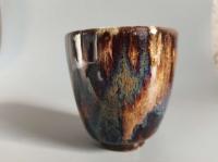 陶瓷工艺美术师 王德宝茶杯作品《柴烧高士杯》