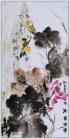 江苏省美术家协会会员 高晓林花鸟画作品《四尺画一一和气满堂一一3974》