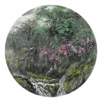 艺术家 鲁庆岭山水画作品《家园》