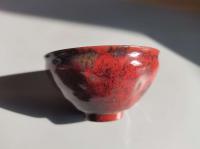 陶瓷工艺美术师 王德宝建盏作品《柴窑七彩洒金釉宋盏》