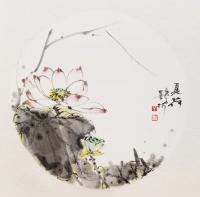 湖南省美术家协会会员 胡林其他作品《夏荷》