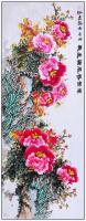 江苏省美术家协会会员 高晓林花鸟画作品《小六尺牡丹一一独领春风满堂彩一一4076》