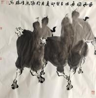 甘肃省美术家协会会员 罗生瑞其他作品《风雨同舟》