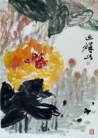 全国公安文学艺术联合会会员 韩延祥其他作品《十六幅牡丹小品系列》