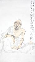 湖南省美术家协会会员 胡林其他作品《罗汉之三》