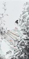 湖南省美术家协会会员 胡林其他作品《竹林琴声》