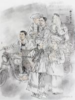 湖南省美术家协会会员 胡林其他作品《踏入云端山寨》