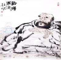 湖南省美术家协会会员 胡林其他作品《悟禅罗汉》