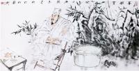 湖南省美术家协会会员 胡林其他作品《厅园赏曲》