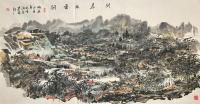 安徽省美术家协会会员 王建华山水画作品《问道水雲间》