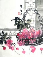 安顺市美术家协会会员 秦小棕其他作品《樱桃》